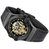 Maserati Potenza Skeleton Limited Edition Black Dial Black Leather Strap Watch For Men - R8821108027 Buy Now By Maserati