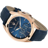 Maserati Traguardo Chronograph Blue Dial Blue Leather Strap Watch for Men - R8871612015 Buy Now By Maserati
