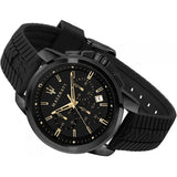 Maserati Successo Black Dial Black Rubber Strap Watch For Men - R8871621011 Buy Now By Maserati