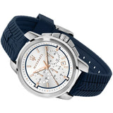 Maserati Successo Chronograph White Dial Blue Rubber Strap Watch For Men - R8871621013 Buy Now By Maserati