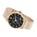 Maserati Epoca Black Dial Gold Mesh Bracelet Watch For Men - R8873618005 Buy Now By Maserati