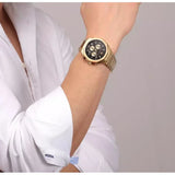 Maserati Stile 45mm Chronograph Black Dial Gold Steel Strap Watch For Men - R8873642001 Buy Now By Maserati