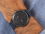 Tommy Hilfiger Chase Grey Dial Blue Leather Strap Watch for Men - 1791578 Buy Now By Tommy Hilfiger