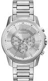 Armani Exchange Outerbanks Chronograph Silver Dial Silver Steel Strap Watch For Men - AX7141 Buy Now By Armani Exchange