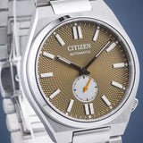 Citizen Tsuyosa Automatic Titanium Yellow Dial Silver Steel Strap Watch For Men - NK5010-51X Buy Now By Citizen
