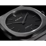 D1 Milano Ultra Thin Black Dial Gray Steel Strap Watch for Men - D1-UTBJ15 Authentic Buy Shop Now
