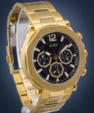 Guess Edge Chronograph Black Dial Gold Steel Strap Watch For Men - GW0539G2 Buy Now By Guess