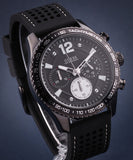 Guess Fleet Chronograph Black Dial Black Rubber Strap Watch for Men - W0971G1 Buy Now By Guess