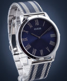 Guess Richmond Blue Dial Two Tone Mesh Bracelet Watch for Men - W1179G1 Buy Now By Guess