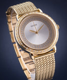 Guess Willow Two Tine Dial Gold Mesh Bracelet Watch For Women - W0836L3 Buy Now By Guess
