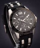 Guess Oasis Black Dial Black Rubber Strap Watch for Men - W0366G1 Buy Now By Guess