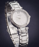 Guess Park Ave White Dial Silver Steel Strap Watch for Women - W0767L1 Buy Now By Guess