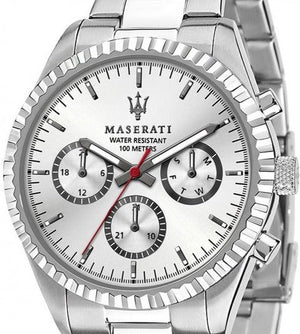 Maserati Competizione Silver Dial Silver Steel Strap Watch For Men - R8853100018 Buy Now By Maserati