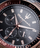 Maserati SFIDA Chronograph Black Dial Two Tone Steel Strap Watch For Men - R8873640009 Buy Now By Maserati