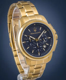 Maserati Successo Chronograph Blue Dial Gold Steel Strap Watch For Men - R8873621021 Buy Now By Maserati