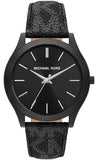 Michael Kors Slim Runway Black Dial Black Leather Strap Watch For Men - MK8908 Buy Now By Michael Kors