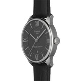 Tissot Chemin Des Tourelles Powermatic 80 Black Dial Black Leather Strap Watch For Men - T099.407.16.058.00 Buy Now By Tissot