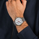Tommy Hilfiger Jake Quartz White Dial Silver Mesh Bracelet Watch for Men - 1791233 Buy Now By Tommy Hilfiger