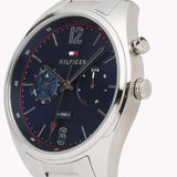 Tommy Hilfiger Deacan Blue Dial Silver Steel Strap Watch for Men - 1791551 Buy Now By Tommy Hilfiger