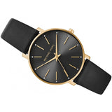 Michael Kors Pyper Black Dial Black Leather Strap Watch For Women - MK2747 Buy Now By Michael Kors