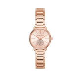 Michael Kors Portia Analog Quartz Rose Gold Dial Rose Gold Steel Strap Watch For Women - MK3839 Buy Now By Michael Kors