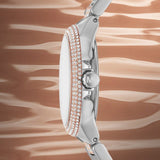 Michael Kors Camille Multifunction White Dial Two Tone Steel Strap Watch For Women - MK6846 Buy Now By Michael Kors