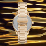 Michael Kors Layton Three Hand Mother of Pearl White Dial Gold Steel Strap Watch For Women - MK6870 Buy Now By Michael Kors