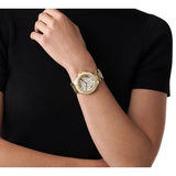 Michael Kors Camille Chronograph White Dial Gold Steel Strap Watch For Women - MK6994 Buy Now By Michael Kors