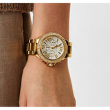 Michael Kors Camille Chronograph White Dial Gold Steel Strap Watch For Women - MK6994 Buy Now By Michael Kors