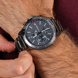 Tommy Hilfiger Bank Grey Dial Grey Steel Strap Watch for Men - 1791719 Buy Now By Tommy Hilfiger