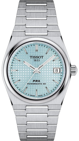 Tissot PRX Powermatic 80 Ice Blue Dial Silver Steel Strap Watch for Men - T137.207.11.351.00 Buy Now By Tissot