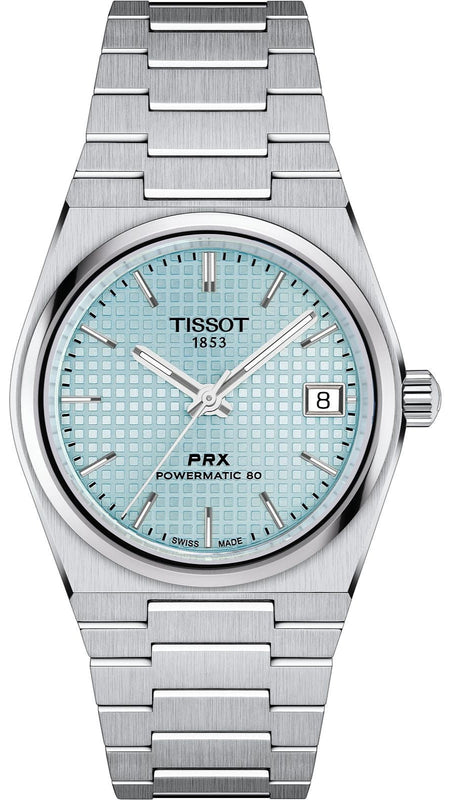 Tissot PRX Powermatic 80 Ice Blue Dial Silver Steel Strap Watch for Men - T137.207.11.351.00 Buy Now By Tissot