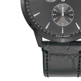 Tommy Hilfiger Brad Chronograph Quartz Grey Dial Grey Leather Strap Watch For Men - 1710388 Buy Now By Tommy Hilfiger