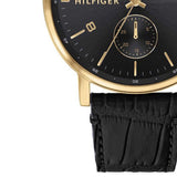 Tommy Hilfiger Daniel Black Dial Black Leather Strap Watch for Men - 1710417 Buy Now By Tommy Hilfiger
