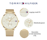 Tommy Hilfiger Jenna Quartz White Dial Gold Mesh Bracelet Watch For Women - 1781943 Buy Now By Tommy Hilfiger