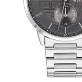 Tommy Hilfiger Hunter Grey Dial Silver Steel Strap Watch for Men - 1791608 Buy Now By Tommy Hilfiger