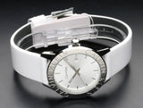 Calvin Klein Steady Silver Dial White Leather Strap Watch for Women - K7Q211L6 Buy Now By Calvin Klein