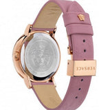 Versace Virtus Quartz Grey Dial Pink Leather Strap Watch for Women - VEHC00319 Buy Now By Versace