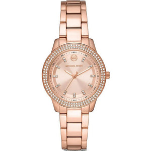 Michael Kors Tibby Pave Rose Gold Dial Rose Gold Steel Strap Watch for Women - MK1058 Buy Now By Michael Kors