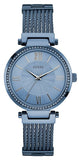 Guess Soho Diamonds Blue Dial Blue Mesh Bracelet Watch For Women - W0638L3 Buy Now By Guess