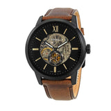 Fossil Townsman Automatic Black Dial Brown Leather Strap Watch for Men - ME3155 Buy Now By Fossil