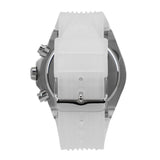 Guess Poseidon Chronograph Rainbow Dial White Silicone Strap Watch For Men - GW0425G4 Buy Now By Guess