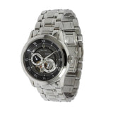 Bulova BVA Dual Aperture Black Dial Silver Steel Strap Watch for Men - 96A119 Buy Now By Bulova