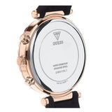 Guess Solstice Diamonds Black Mother of Pearl Dial Black Rubber Strap Watch for Women - GW0113L2 Buy Now By Guess