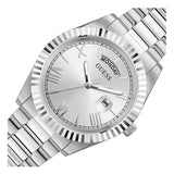 Guess Connoisseur Silver Dial Silver Steel Strap Watch for Men - GW0265G6 Buy Now By Guess