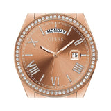 Guess Luna Diamonds Rose Gold Dial Rose Gold Steel Strap Watch for Women - GW0307L3 Buy Now By Guess
