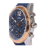 Guess Marina Chronograph Blue Dial Blue Denim Strap Watch For Women - W1057L1 Buy Now By Guess