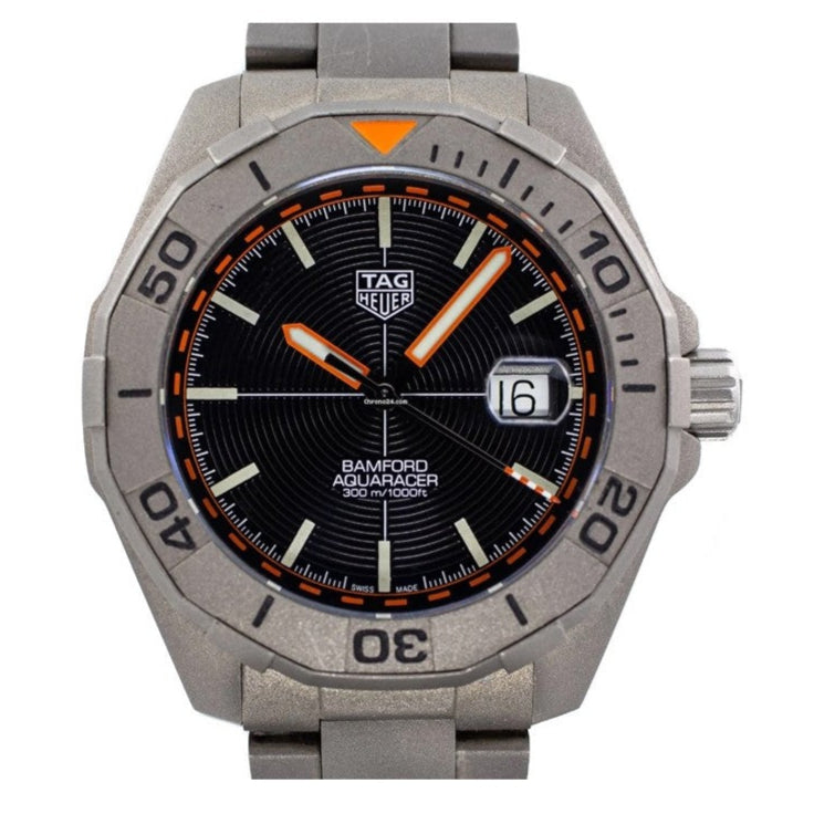 Tag Heuer Aquaracer Bamford Automatic Black Dial Grey Steel Strap Watch for Men - WAY208F.BF0638 Buy Now By Tag Heuer